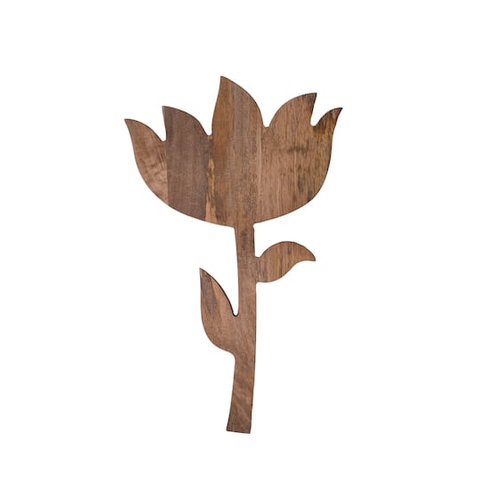 Hello Honey® 20" Bloom Natural Mango Wood Serving Board